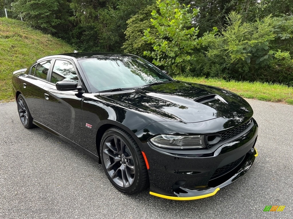 2023 Charger Scat Pack Plus - Pitch Black / Ruby Red/Black photo #4