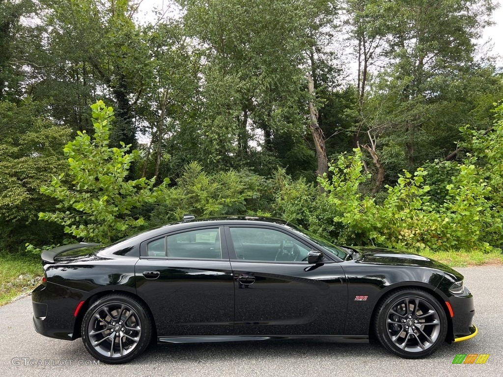 2023 Charger Scat Pack Plus - Pitch Black / Ruby Red/Black photo #5