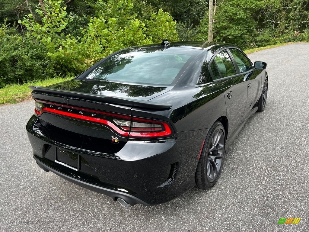 2023 Charger Scat Pack Plus - Pitch Black / Ruby Red/Black photo #6