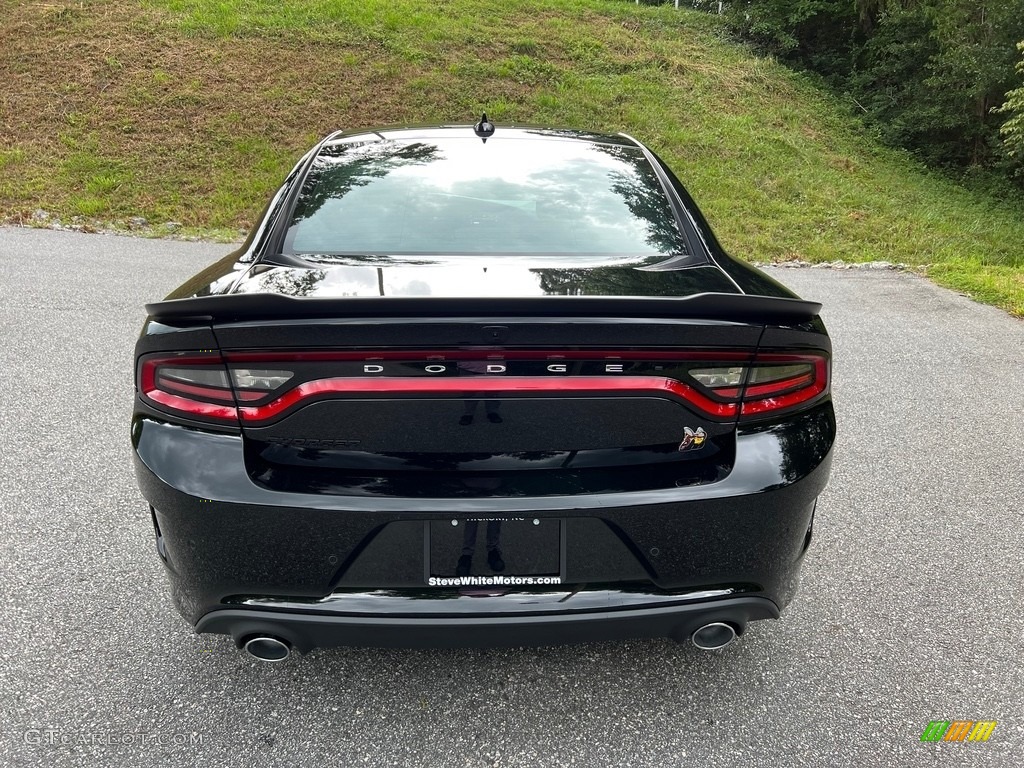 2023 Charger Scat Pack Plus - Pitch Black / Ruby Red/Black photo #7