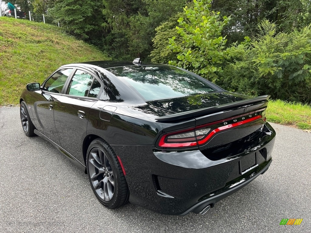 2023 Charger Scat Pack Plus - Pitch Black / Ruby Red/Black photo #8