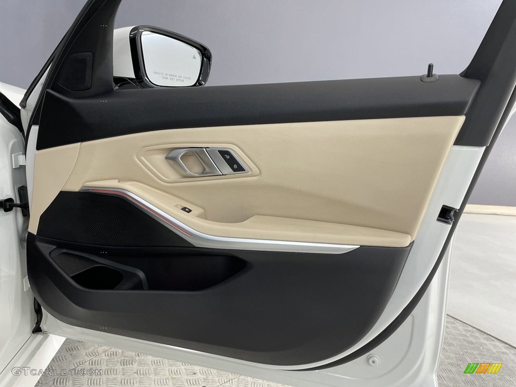 2022 3 Series 330e Sedan - Alpine White / Canberra Beige photo #32