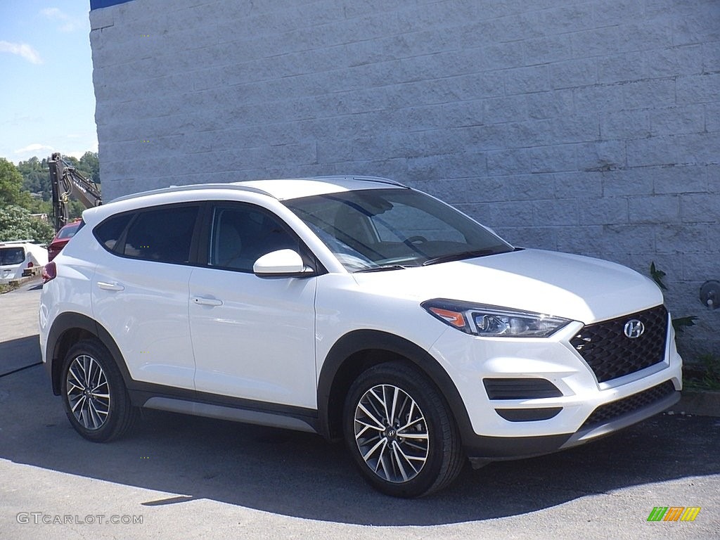 2020 Tucson SEL AWD - Cream White Pearl / Gray photo #1
