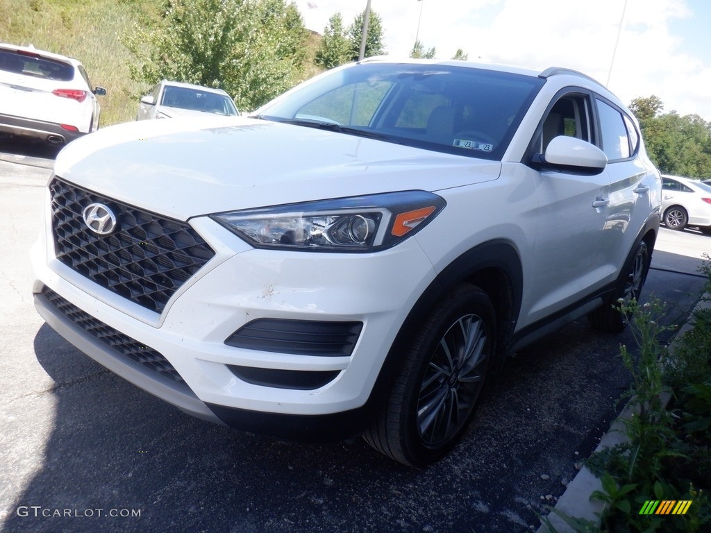 2020 Tucson SEL AWD - Cream White Pearl / Gray photo #4