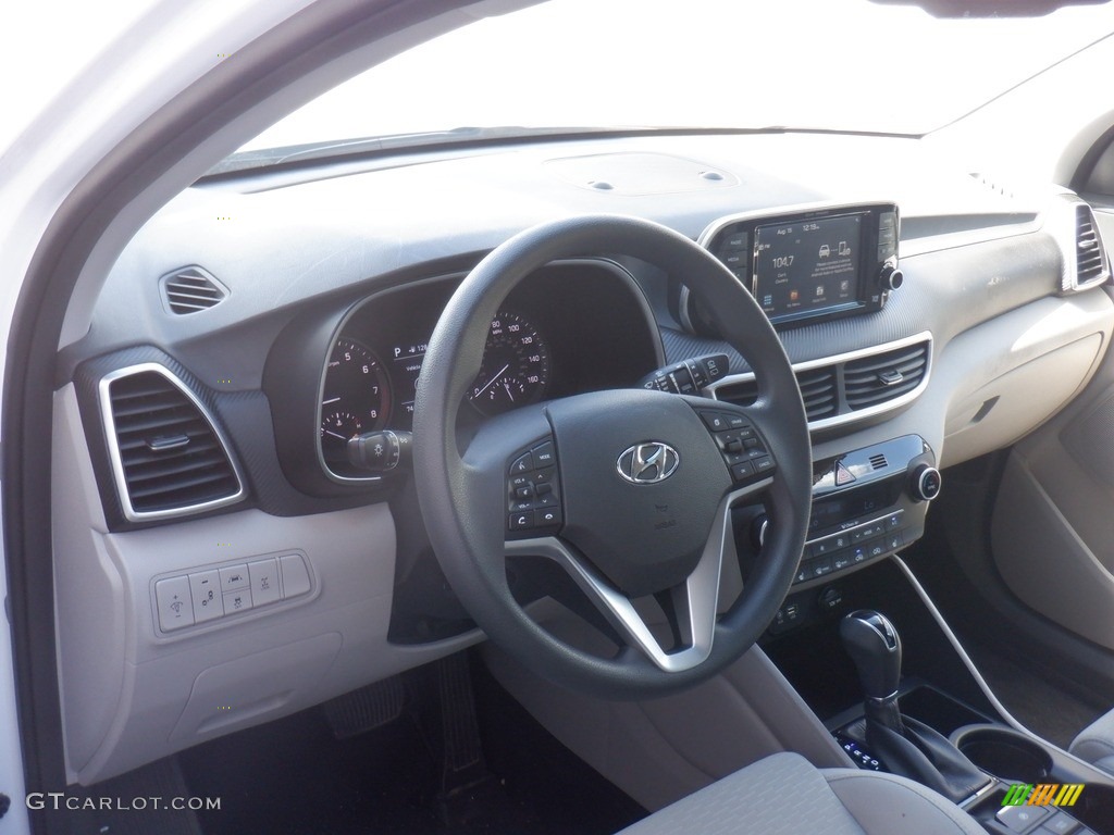 2020 Tucson SEL AWD - Cream White Pearl / Gray photo #8