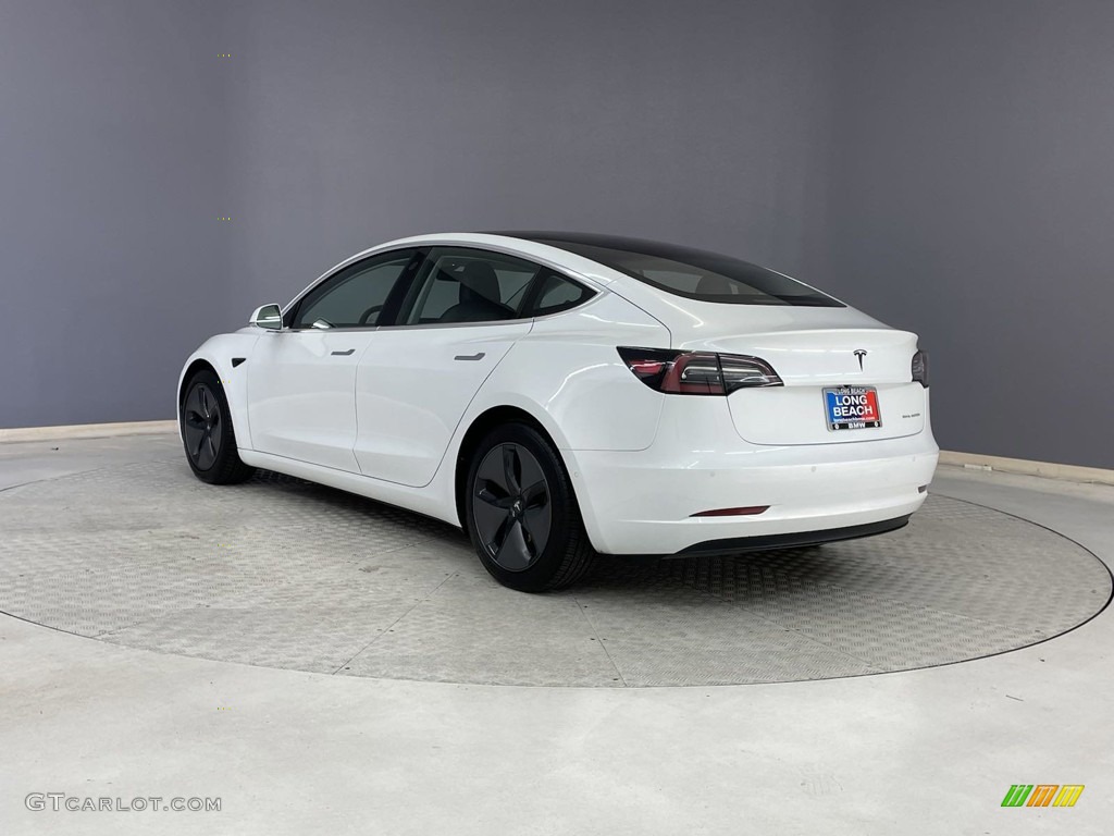 2018 Model 3 Long Range AWD - Pearl White Multi-Coat / Black photo #3
