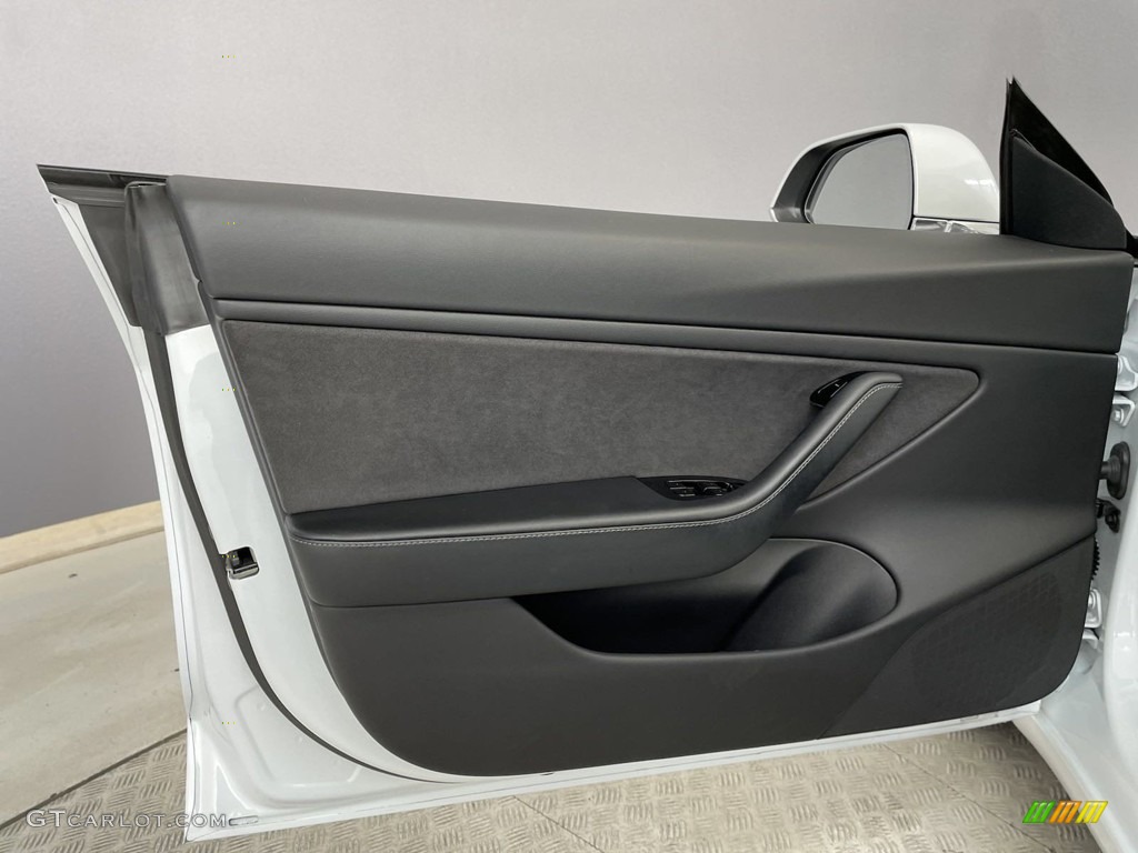 2018 Tesla Model 3 Long Range AWD Black Door Panel Photo #146451346