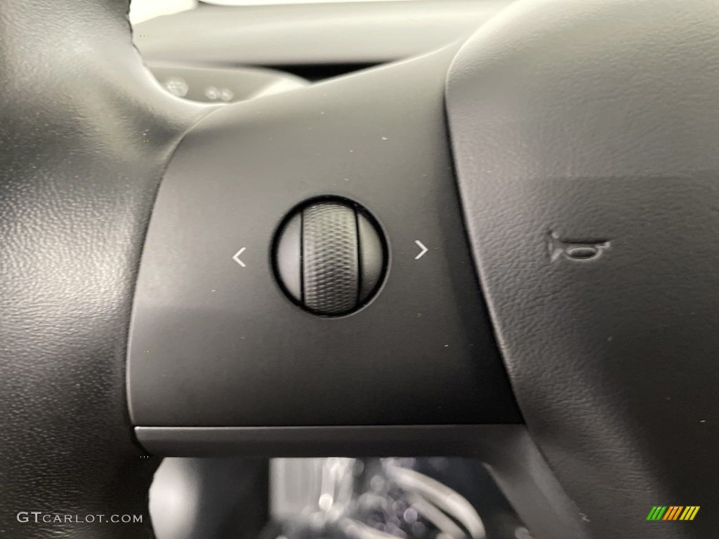 2018 Tesla Model 3 Long Range AWD Black Steering Wheel Photo #146451501