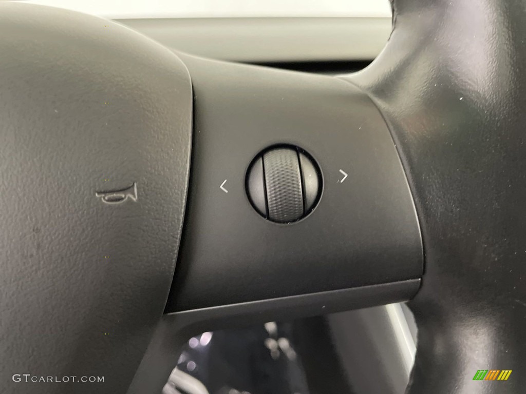 2018 Tesla Model 3 Long Range AWD Black Steering Wheel Photo #146451520