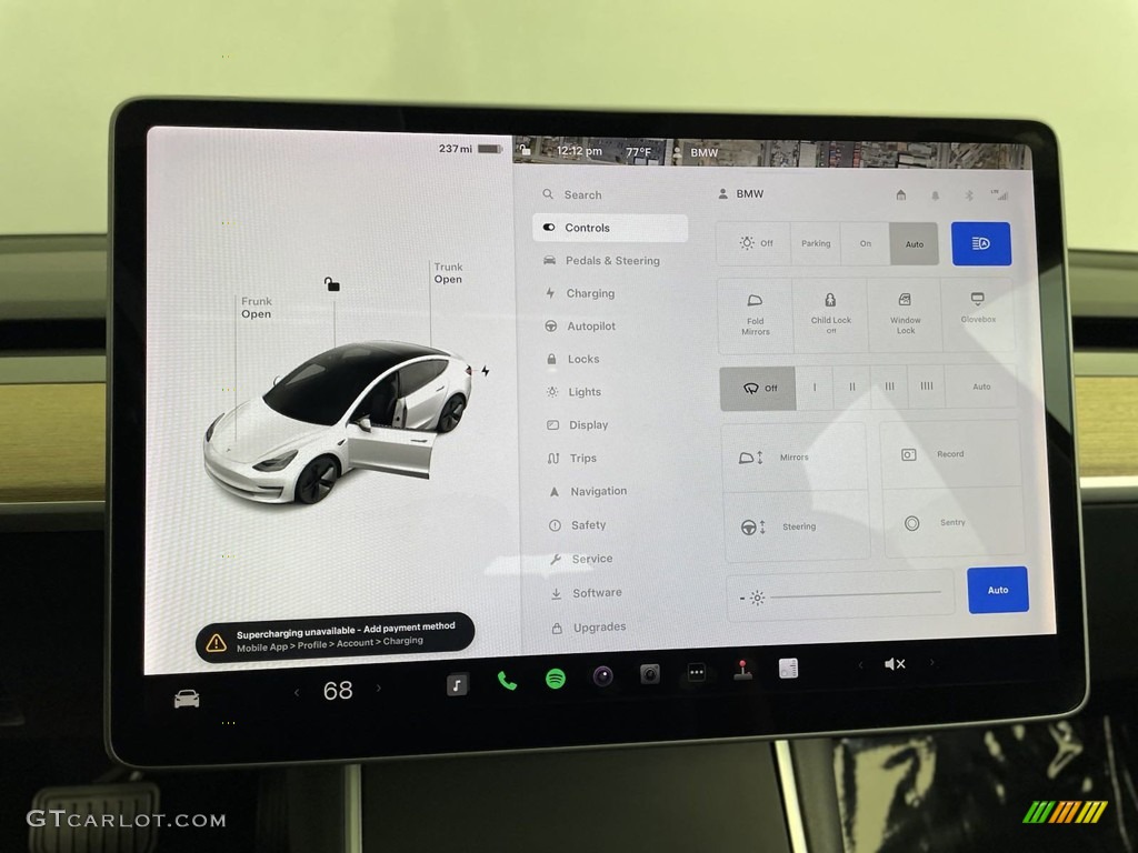 2018 Tesla Model 3 Long Range AWD Controls Photo #146451586