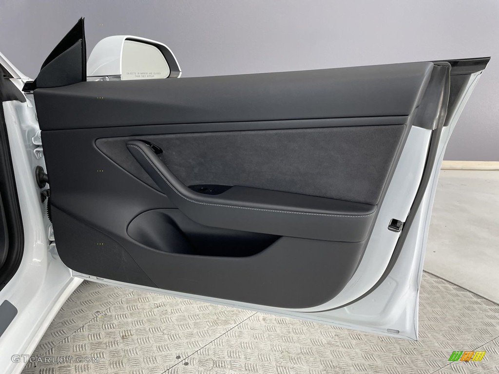 2018 Tesla Model 3 Long Range AWD Black Door Panel Photo #146451703