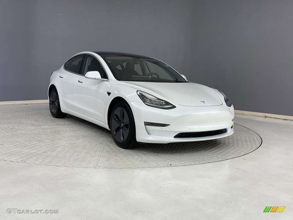Pearl White Multi-Coat 2018 Tesla Model 3 Long Range AWD Exterior Photo #146451858