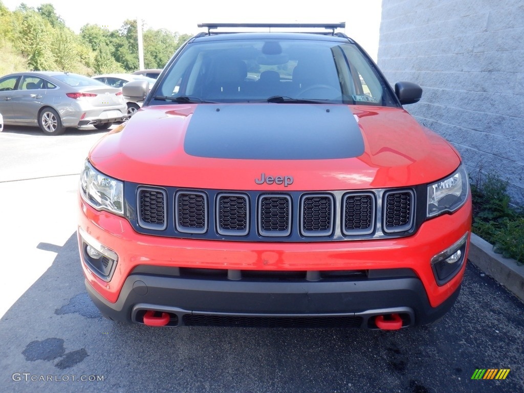 2018 Compass Trailhawk 4x4 - Spitfire Orange / Black/Ruby Red photo #5