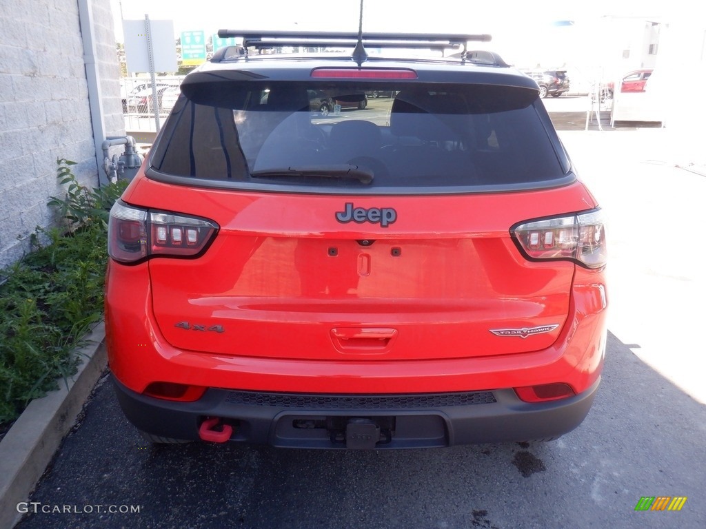 2018 Compass Trailhawk 4x4 - Spitfire Orange / Black/Ruby Red photo #9