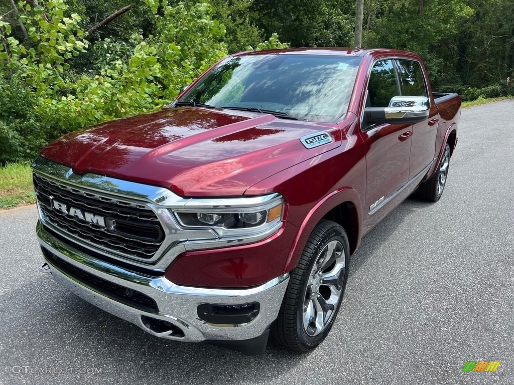 2023 1500 Limited Crew Cab 4x4 - Delmonico Red Pearl / Black photo #2