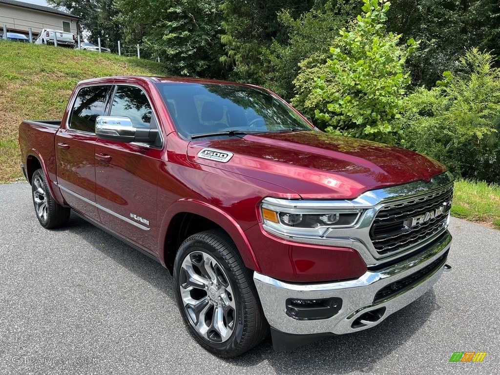 Delmonico Red Pearl 2023 Ram 1500 Limited Crew Cab 4x4 Exterior Photo #146452329