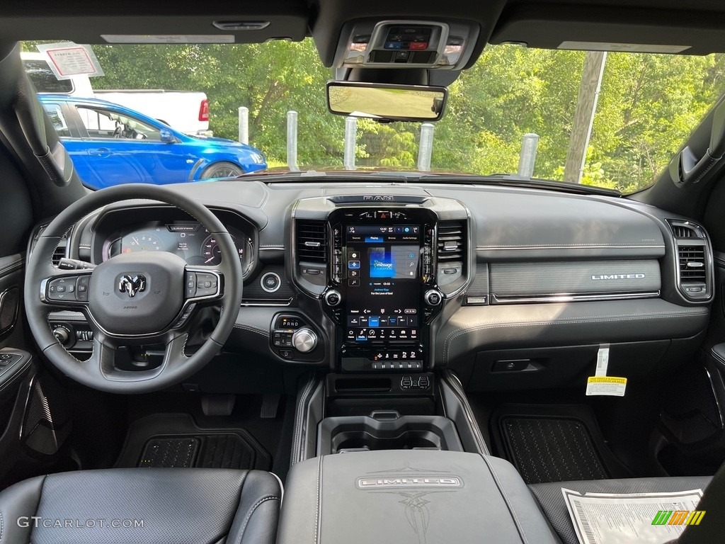 2023 Ram 1500 Limited Crew Cab 4x4 Black Dashboard Photo #146452723