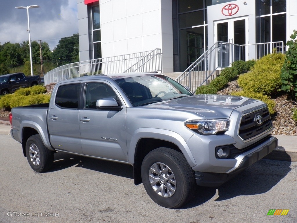 2017 Tacoma SR5 Double Cab 4x4 - Silver Sky Metallic / Cement Gray photo #1