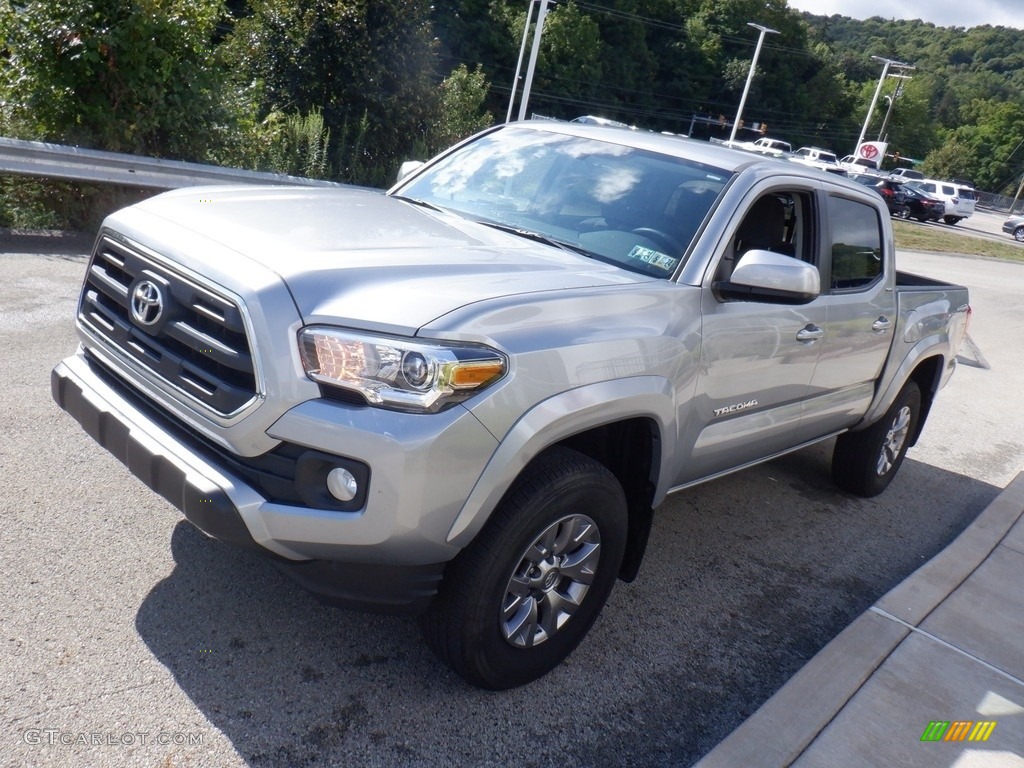 2017 Tacoma SR5 Double Cab 4x4 - Silver Sky Metallic / Cement Gray photo #13