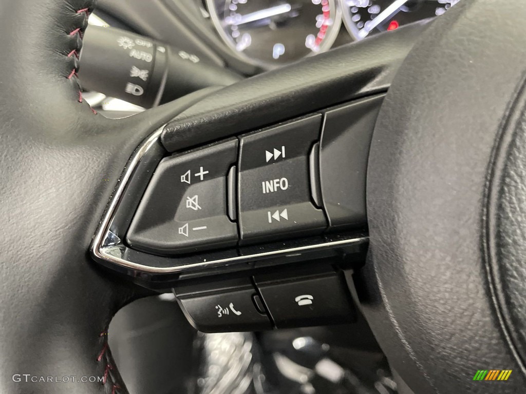 2022 Mazda CX-5 S Carbon Edition AWD Black Steering Wheel Photo #146453139