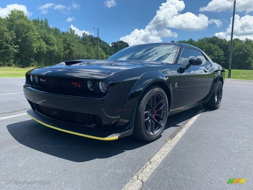 Pitch Black 2021 Dodge Challenger R/T Scat Pack Widebody Exterior Photo #146453575