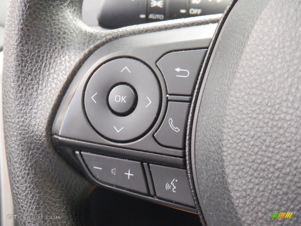 2020 Toyota RAV4 XLE AWD Black Steering Wheel Photo #146453638