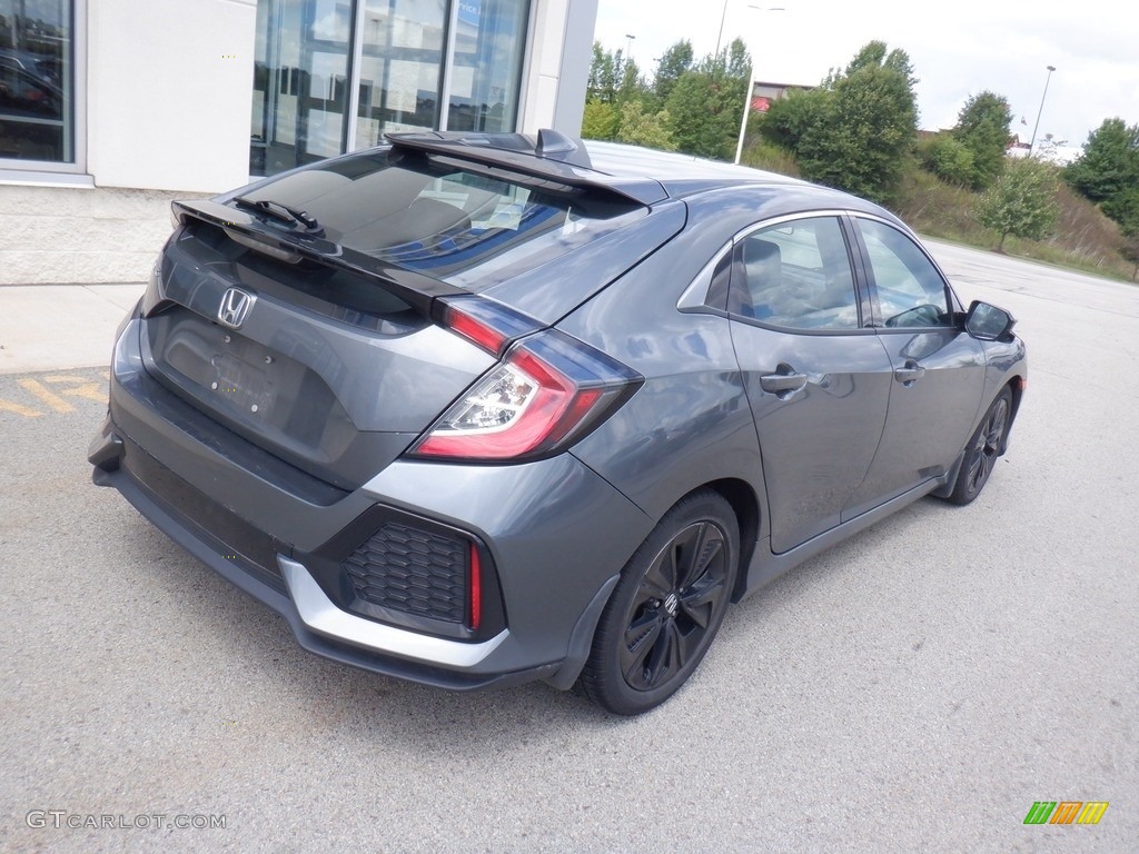 2019 Civic EX Hatchback - Polished Metal Metallic / Black photo #10