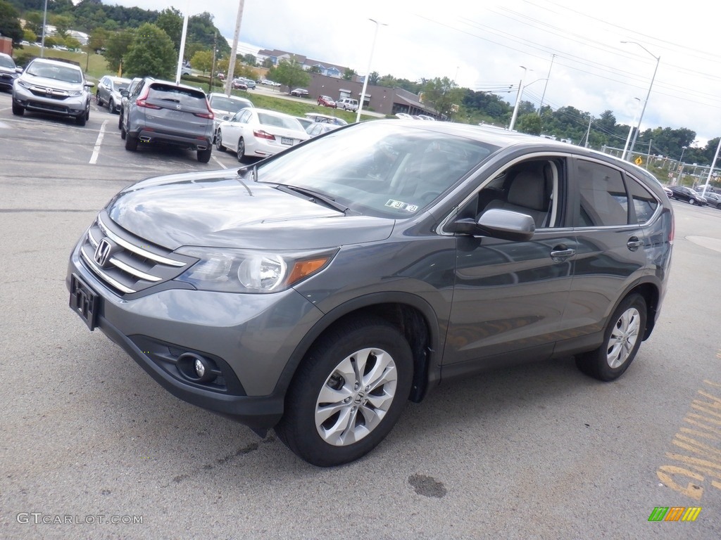 2012 CR-V EX 4WD - Polished Metal Metallic / Gray photo #6