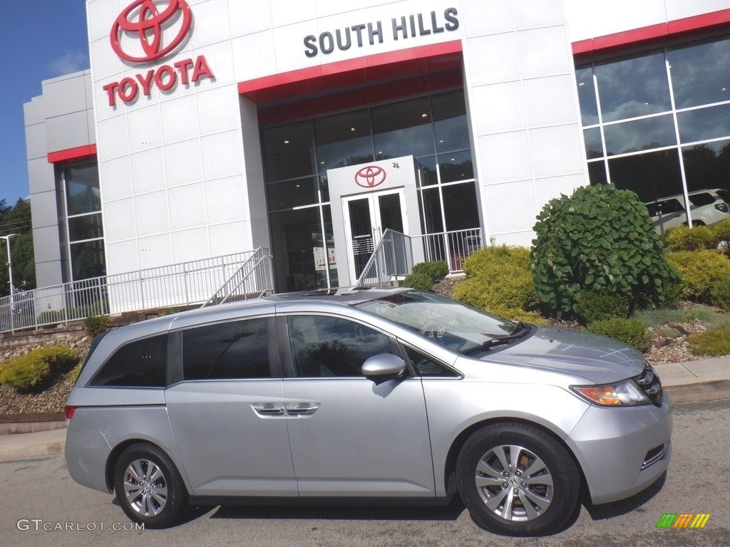 2014 Odyssey EX-L - Alabaster Silver Metallic / Gray photo #2