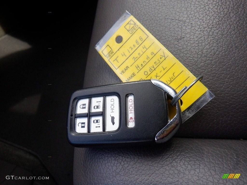 2014 Odyssey EX-L - Alabaster Silver Metallic / Gray photo #31