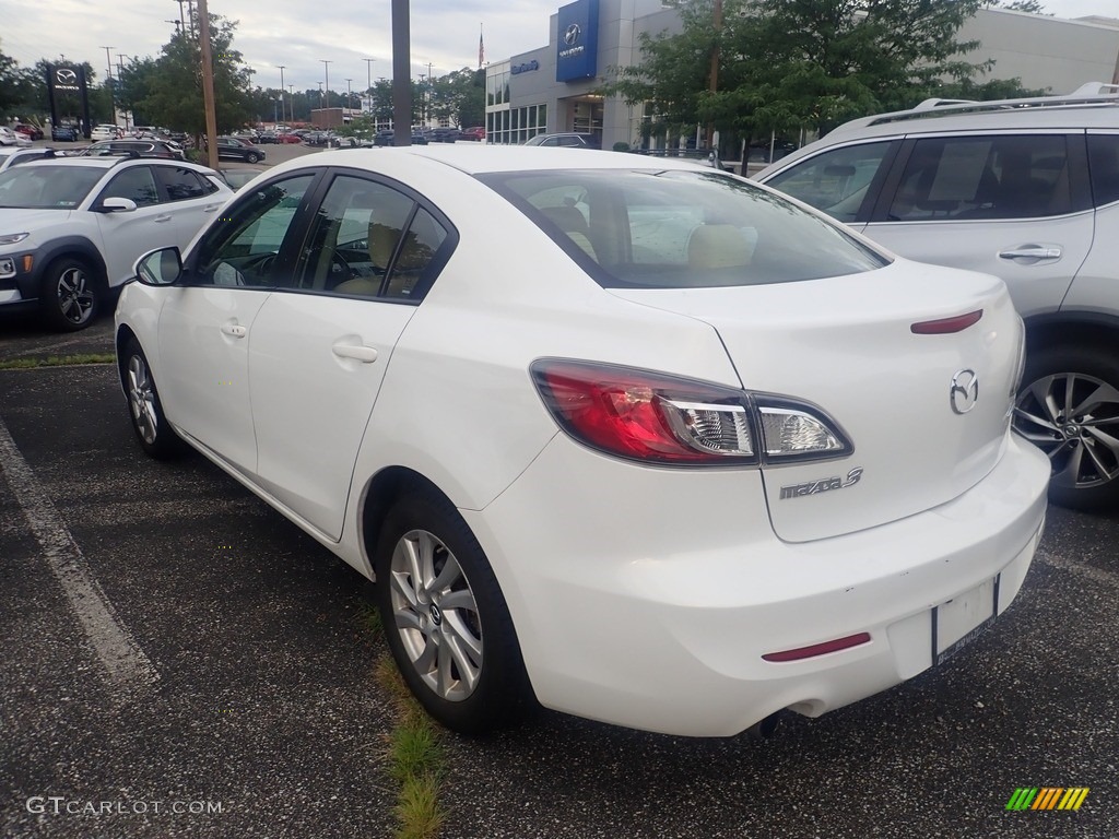 2013 MAZDA3 i Touring 4 Door - Crystal White Pearl Mica / Black photo #2