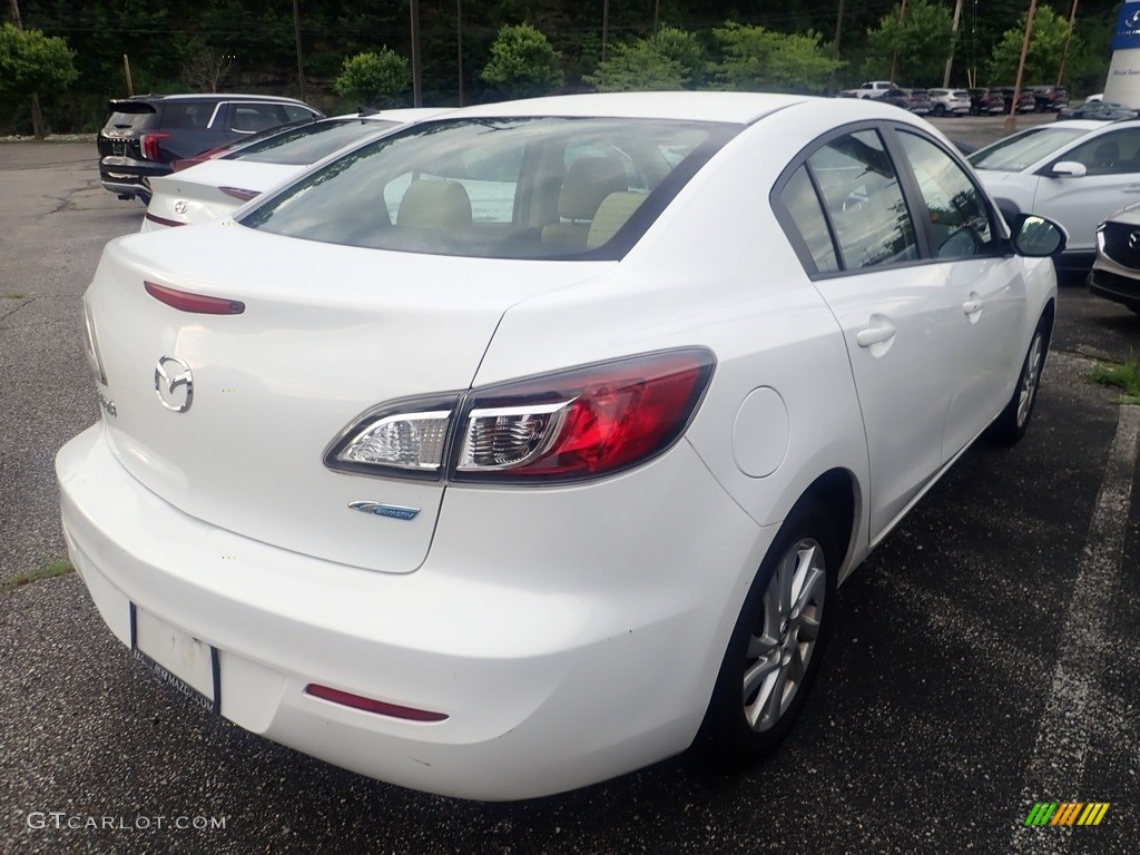 2013 MAZDA3 i Touring 4 Door - Crystal White Pearl Mica / Black photo #4