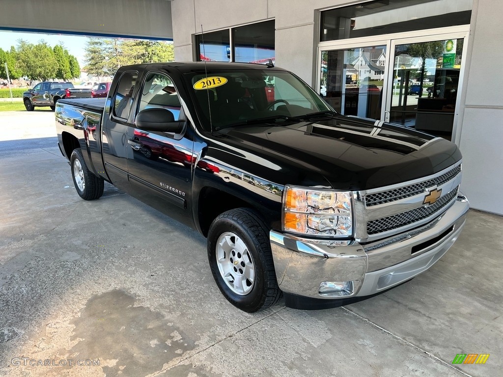 Black 2013 Chevrolet Silverado 1500 LT Extended Cab Exterior Photo #146455583