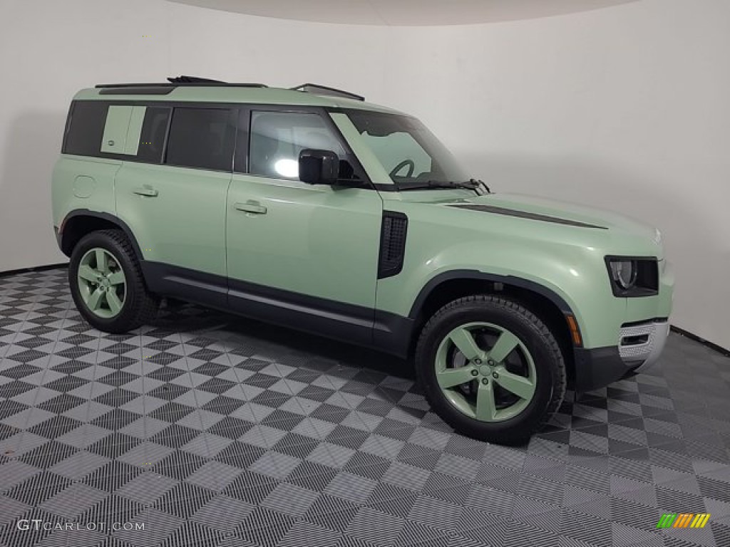 Grasmere Green 2023 Land Rover Defender 110 75th Limited Edition Exterior Photo #146455912
