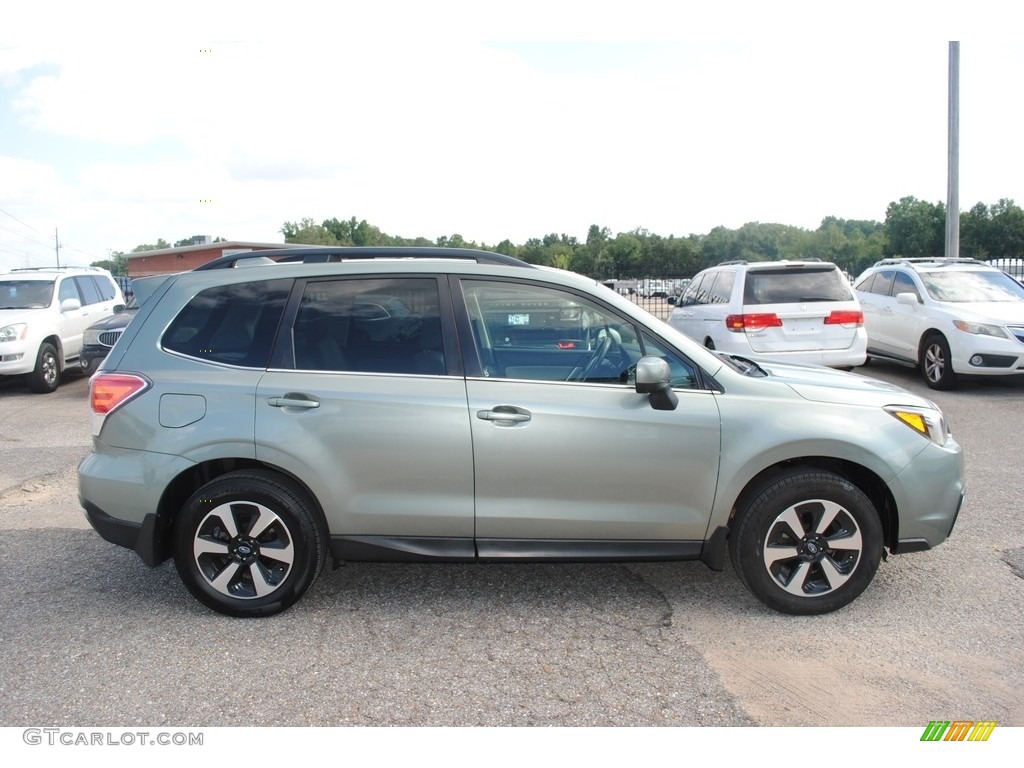 2017 Forester 2.5i Limited - Jasmine Green Metallic / Gray photo #7