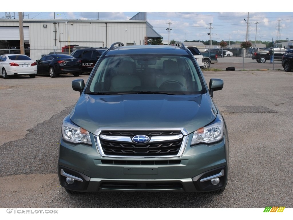 2017 Forester 2.5i Limited - Jasmine Green Metallic / Gray photo #9