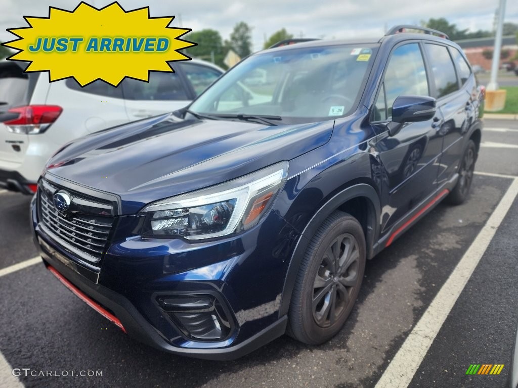 2021 Forester 2.5i Sport - Dark Blue Pearl / Gray photo #1