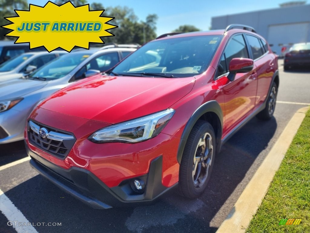 2021 Crosstrek Limited - Pure Red / Black photo #1