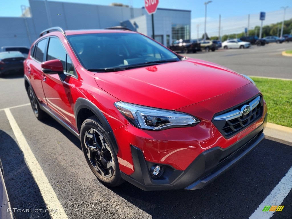 2021 Crosstrek Limited - Pure Red / Black photo #2