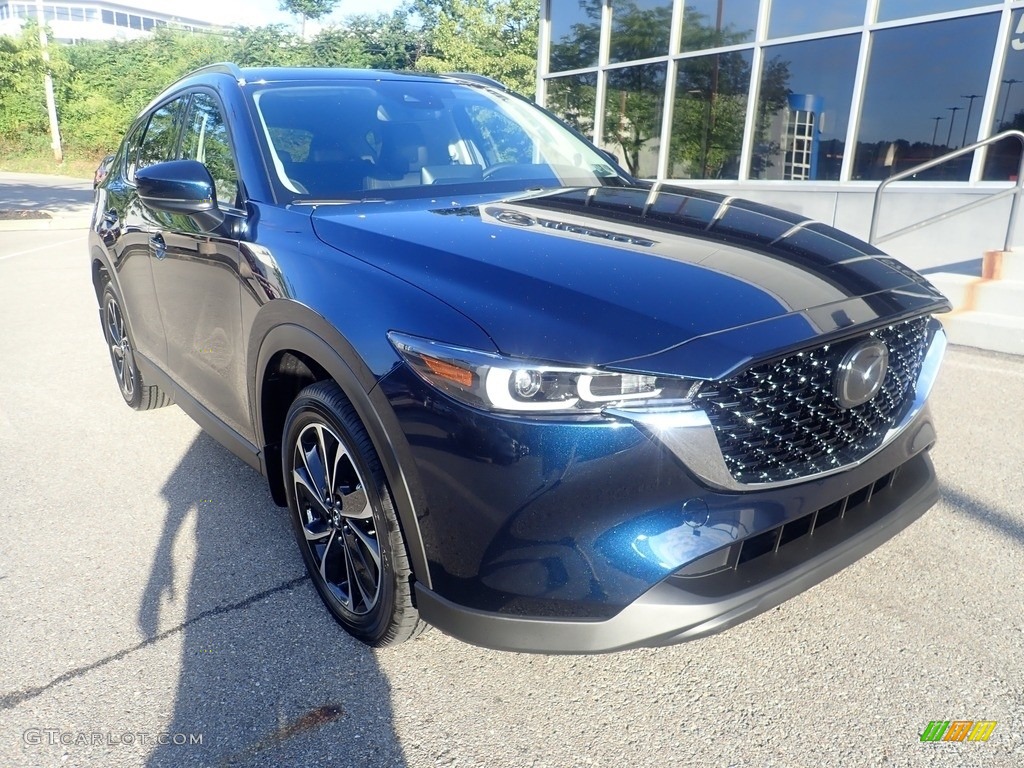 2023 CX-5 S Premium Plus AWD - Deep Crystal Blue Mica / Black photo #8