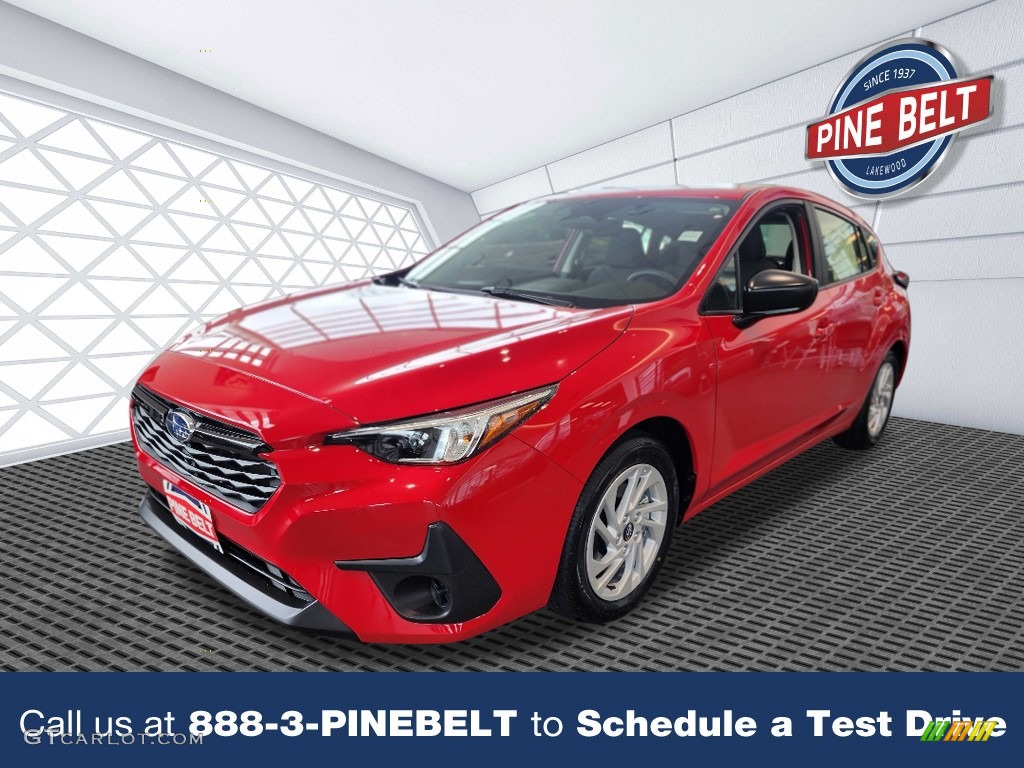 2025 Pure Red Subaru Impreza Hatchback 146458747 Car