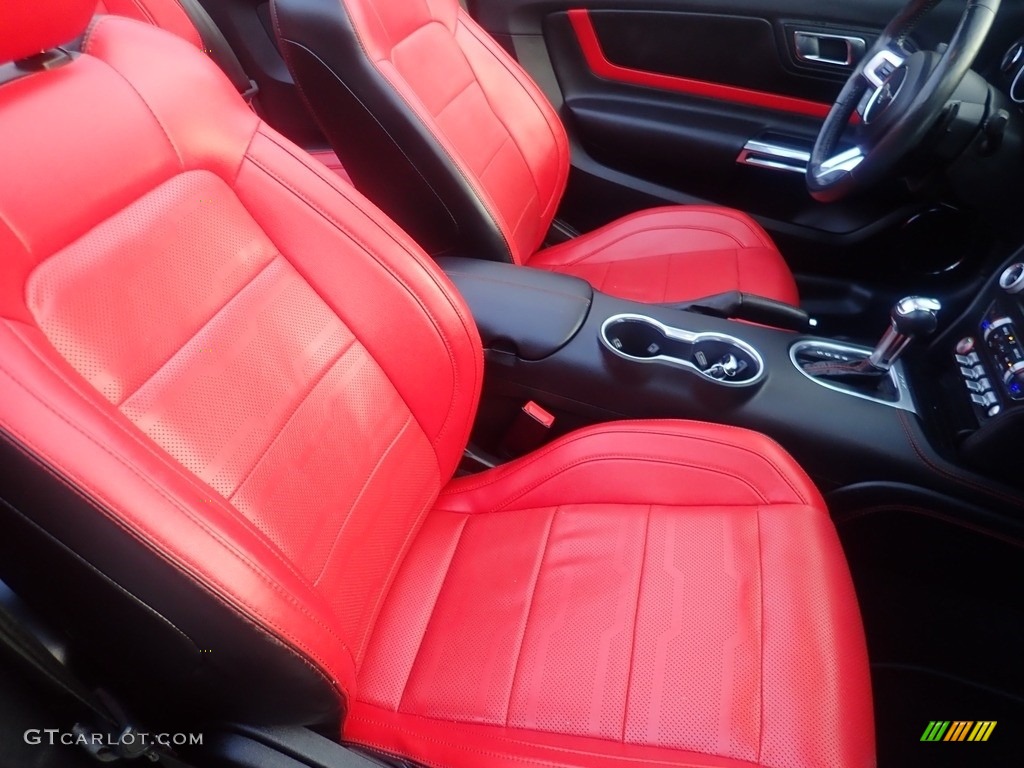 Showstopper Red Interior 2019 Ford Mustang EcoBoost Premium Convertible Photo #146461868