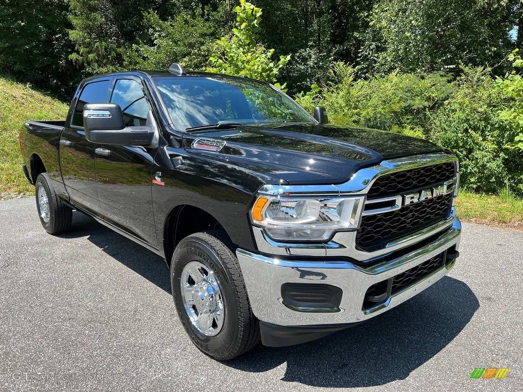Diamond Black Crystal Pearl 2024 Ram 2500 Tradesman Crew Cab 4x4 Exterior Photo #146462477