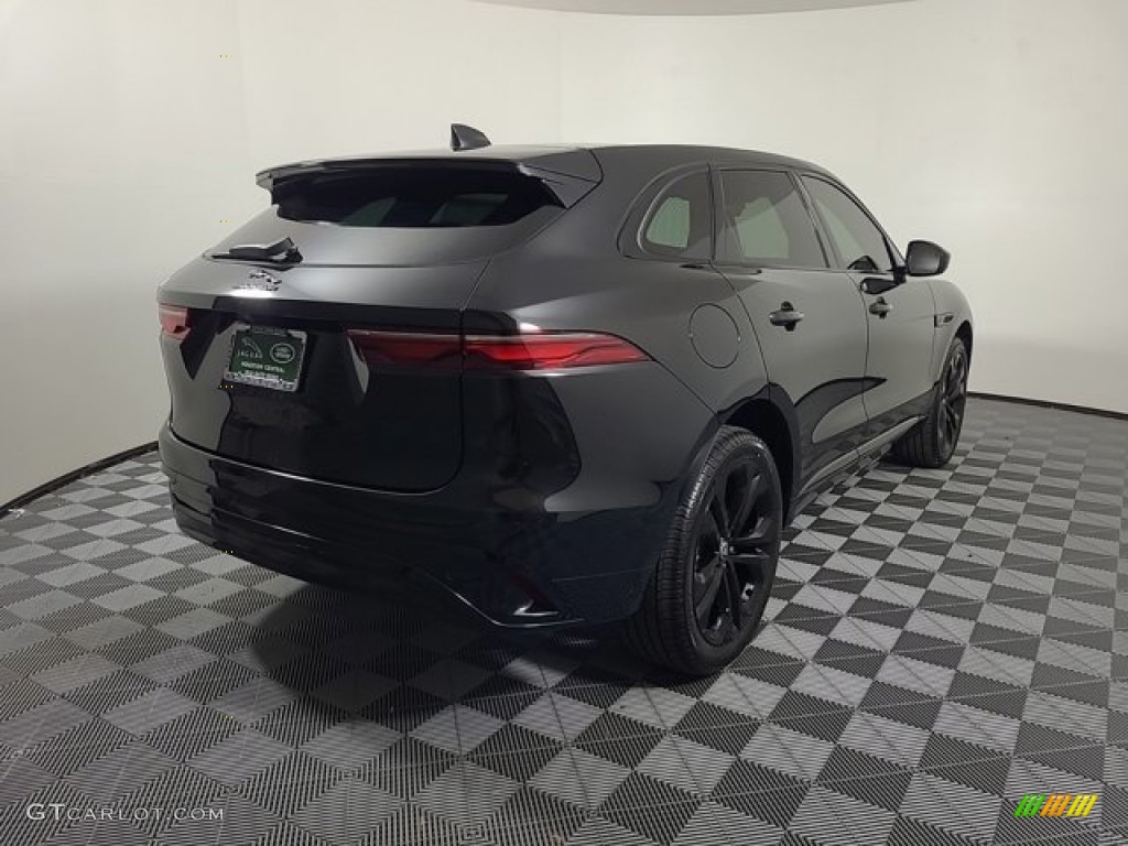2024 F-PACE P250 R-Dynamic S - Santorini Black Metallic / Mars Red/Ebony photo #2