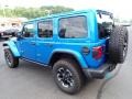2024 Hydro Blue Pearl Jeep Wrangler 4-Door Rubicon X 4xe Hybrid  photo #3