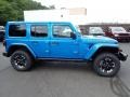 2024 Hydro Blue Pearl Jeep Wrangler 4-Door Rubicon X 4xe Hybrid  photo #7