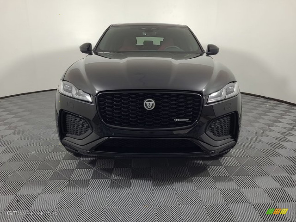 2024 F-PACE P250 R-Dynamic S - Santorini Black Metallic / Mars Red/Ebony photo #8