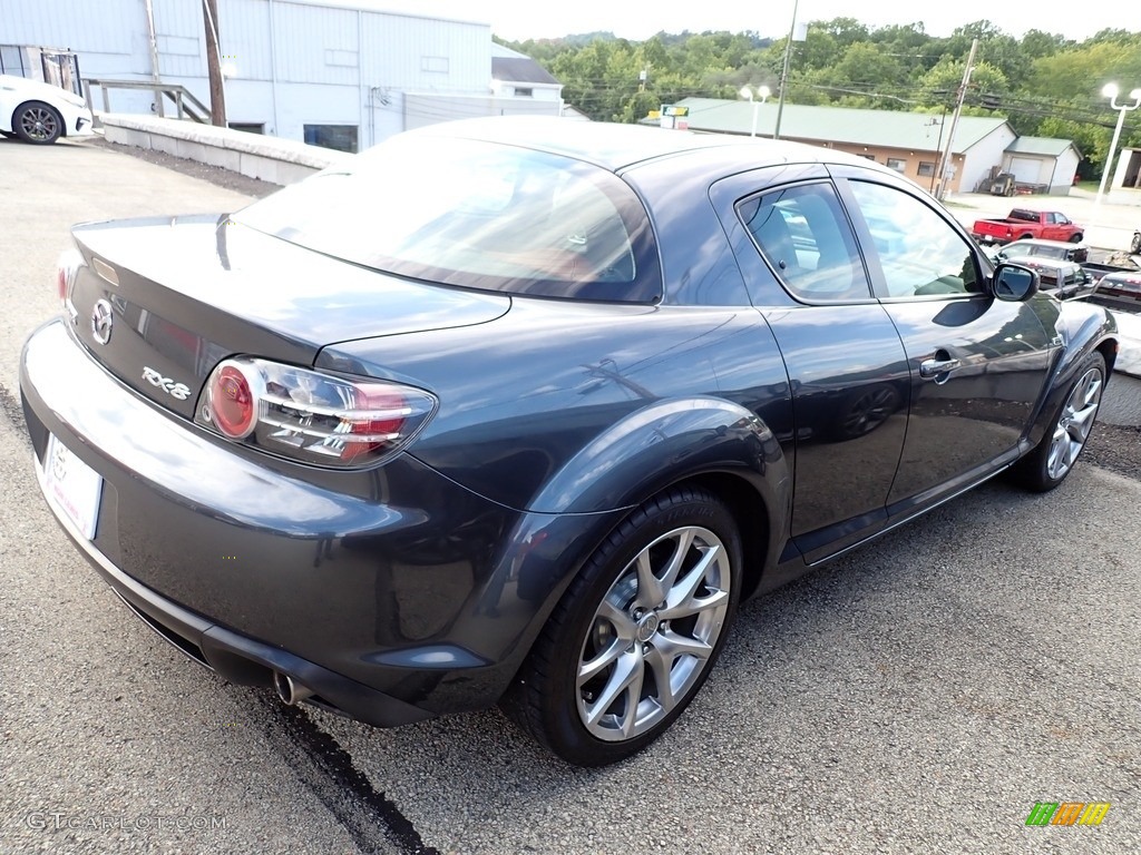 2008 RX-8 Sport - Metropolitan Gray Mica / Cosmo Red photo #3