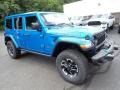 2024 Hydro Blue Pearl Jeep Wrangler 4-Door Rubicon X 4xe Hybrid  photo #8