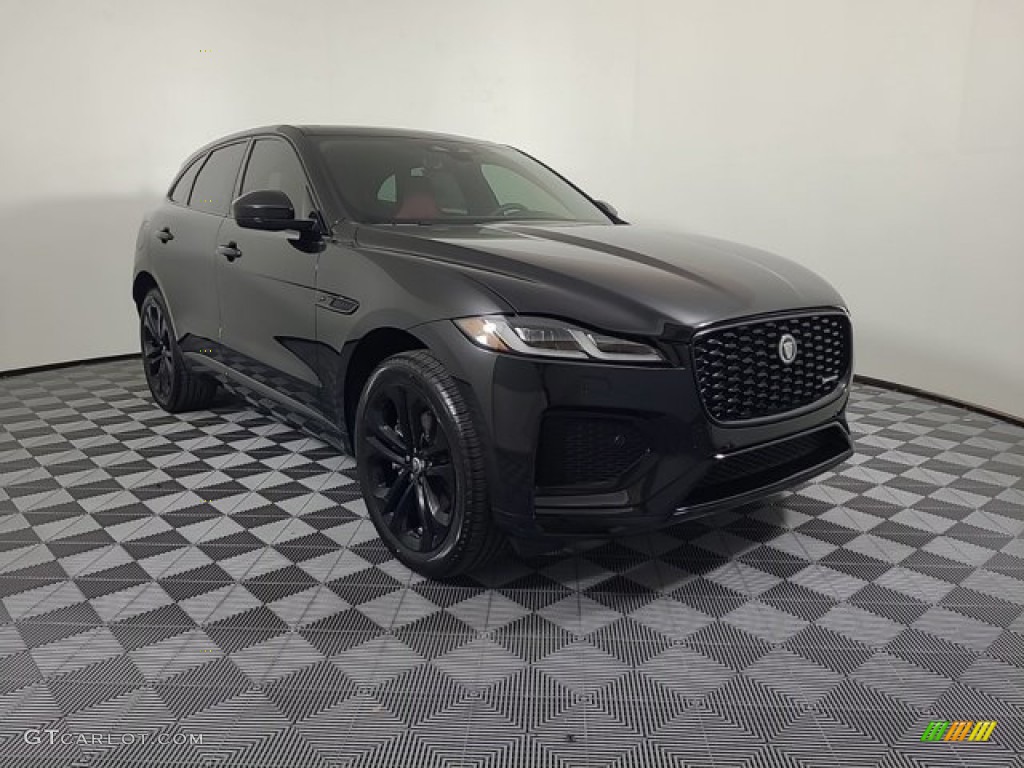2024 F-PACE P250 R-Dynamic S - Santorini Black Metallic / Mars Red/Ebony photo #12